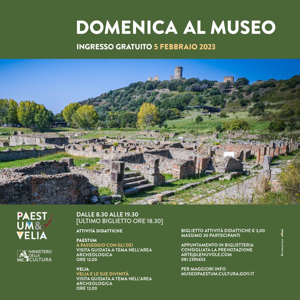 Domenica 5 febbraio 2023 è #domenicalmuseo con ingresso gratuito all’area archeologica di Velia